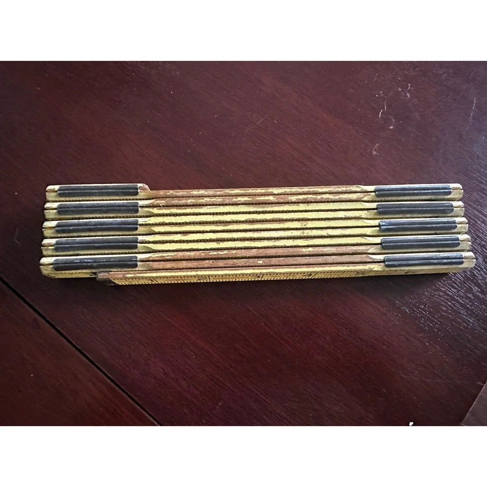 Vintage Stanley Handyman Zig Zag 72 Inch Folding Ruler